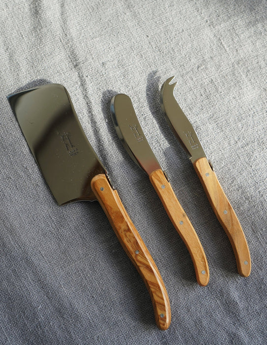 Laguiole | Olivewood Cheese Knife Set