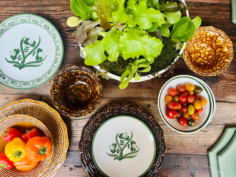 Provvista Designs | Basket Jubilee Dinner Plate, Linen