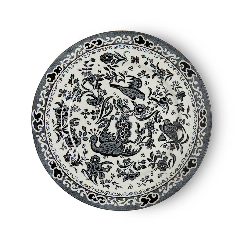 Burleigh | Black Regal Peacock Medium Plate