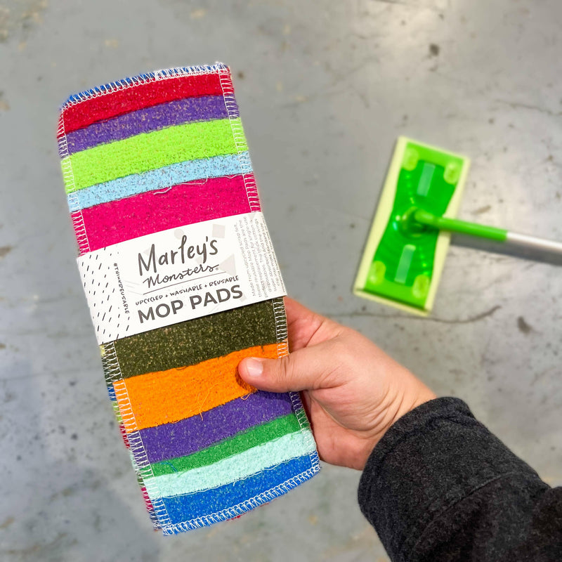 Marley's Monsters | Scrap Felt Mop Pads.