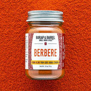 Burlap & Barrel - Berbere - Single Origin Spice & Seasoning Blend in a glass jar, showcasing its Ethiopian origins and versatile culinary uses.