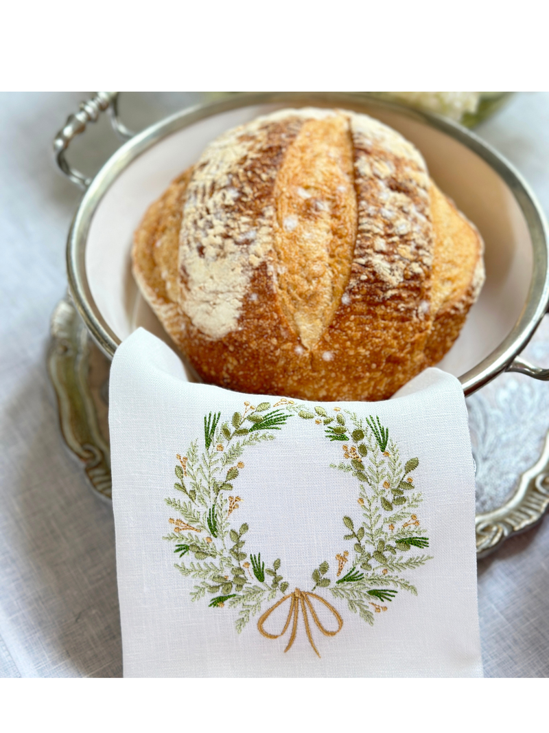 Arte Italica & Crown Linen Designs | Farmers Market Wreath Towel