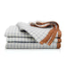 Caravan Home | Two-Tone Gingham Blue & Cognac Napkins.