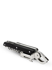 Peugeot | Clavelin Sommelier Corkscrew, Black: A folding multi-tool with corkscrew, lever, and bottle-opener, designed for seamless cork removal.