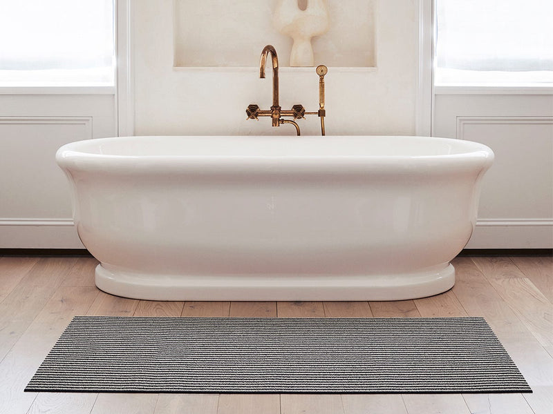 Chilewich | Breton Stripe Shag Mat - Gravel