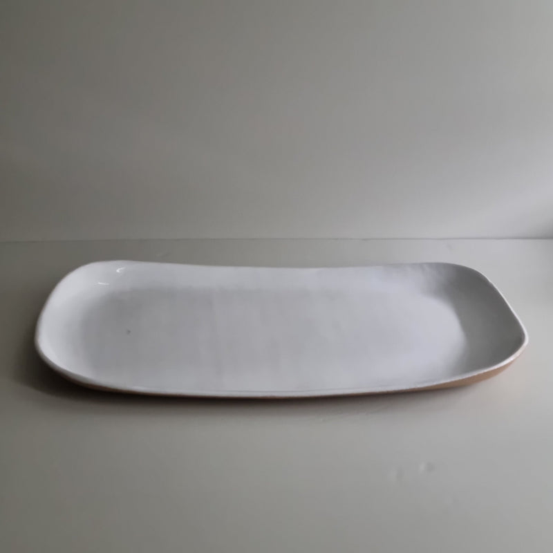 Pillivuyt | Oblong Platter - 14 x 9.75 displayed on a white surface, exemplifying elegant design, perfect for serving at Athens Cooks.