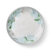Garden Party Original Flat Plate featuring a blue floral design on white ceramic, ideal for elegant serving. Part of Athens Cooks' curated kitchenware collection.