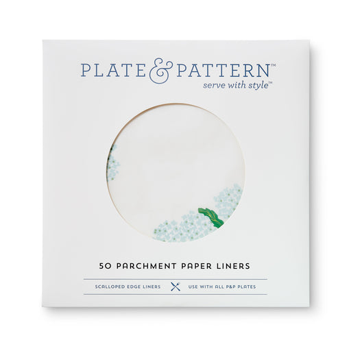 Garden Party Original Flat Plates featuring a circular floral design, perfect for elegant table settings.