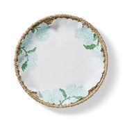 Wicker basket with Garden Party Original Flat Plate, featuring a floral design, from Athens Cooks' curated kitchen collection.