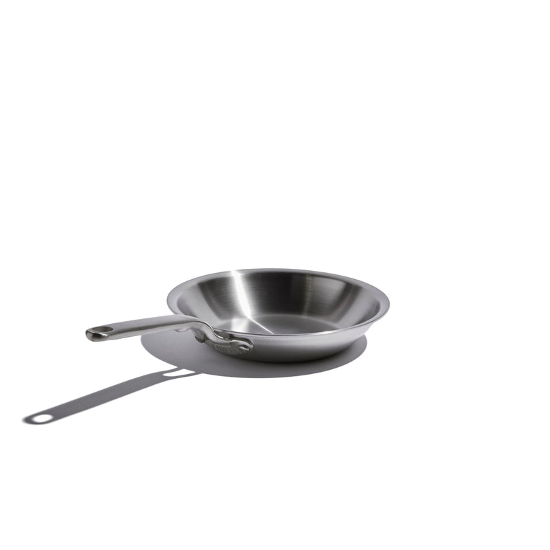 Heritage Steel | Eater Fry Pan - 8.5 Inches: Stainless-steel skillet with hollow handle, ideal for even heating and searing, designed for single servings.