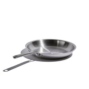 Heritage Steel | Eater Fry Pan - 8.5 Inches, a durable stainless-steel skillet with a long handle, designed for even heat distribution and optimal cooking space.