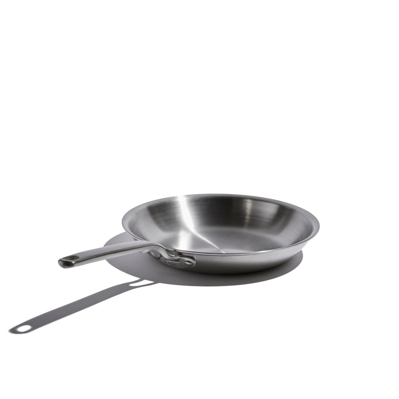 Heritage Steel | Eater Fry Pan - 10.5 Inches: Stainless-steel skillet with polished interior and long handle, ideal for versatile, even-heating cooking.