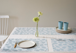 Chilewich | Heathered Shag Mats - Cornflower - 18" x 28"