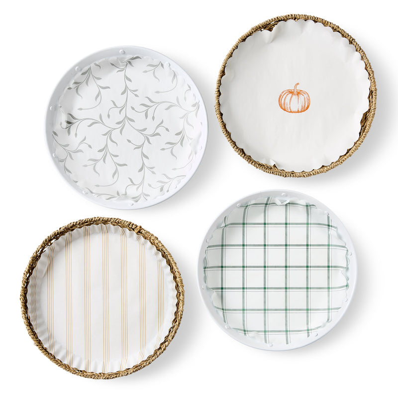 Plate & Pattern | Sandy Stripes Original Flat Plate Liners
