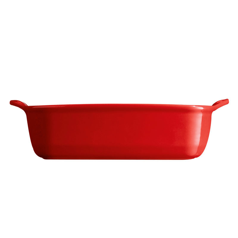 Emile Henry Square Baker in Burgundy, a durable, enameled ceramic dish ideal for versatile baking and serving, showcasing oven-to-table elegance.