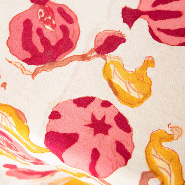 Couleur Nature | Pomegranate French Tablecloths, Yellow & Red