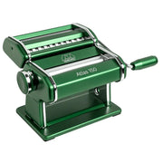 Marcato Atlas 150 Pasta Maker with handle, ideal for crafting perfect pasta at home, featured by Athens Cooks, a kitchen specialty store.