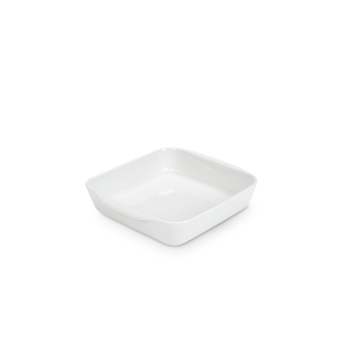 Pillivuyt Square Bakers - Extra Large 3 qt, classic porcelain bakeware, oven-to-table, hand-crafted, non-stick, thermal-shock resistant, ideal for baking and serving dishes.