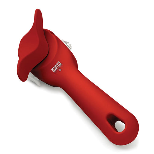 Kuhn Rikon LidLifter, Red: Ergonomic hand-held can opener with self-attaching design for safe, mess-free use, leaving no sharp edges on can lids.