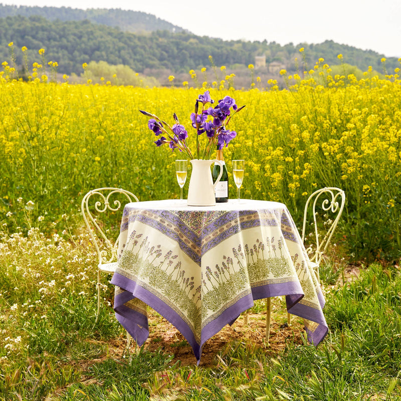 Couleur Nature | Lavender Purple | French Tablecloth: 71" x 71"