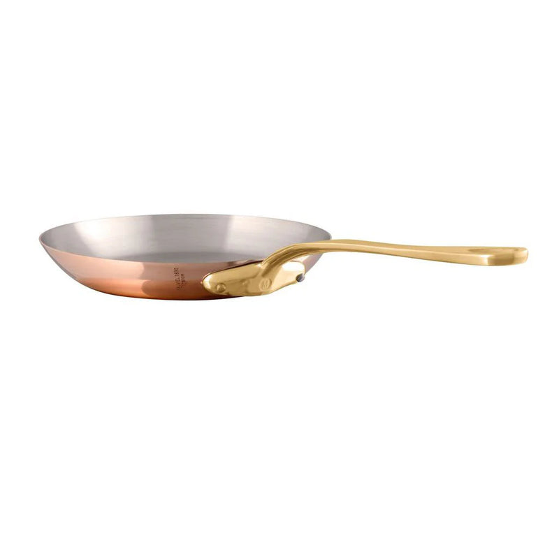 Mauviel | M'Heritage M'200 B, 10" Frying Pan With Brass Handle