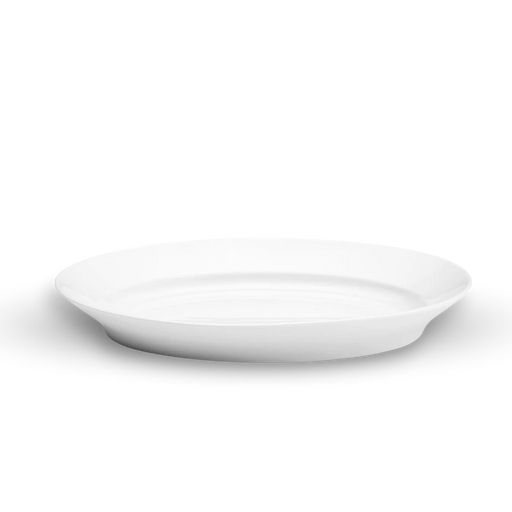 Pillivuyt | Oval Turkey Serving Platter, 21.5, showcased empty with gently sloping sides, ideal for elegant presentations at Athens Cooks.