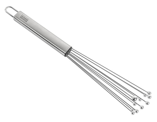 Kuhn Rikon | ESSENTIAL Ball Whisk: Stainless-steel whisk with a tubular handle and ball-ended rods for efficient mixing, perfect for kitchen enthusiasts at Athens Cooks.