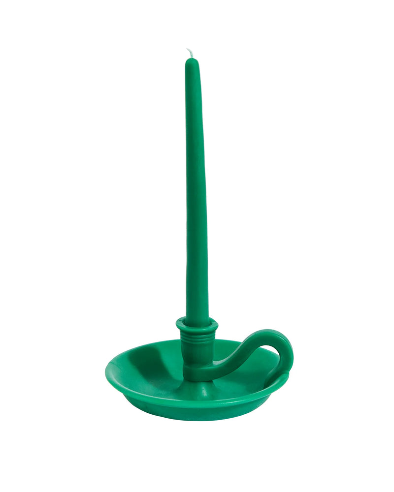 Misette | The Forme Wax Candlestick, Green