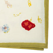 Caravan Home 19 x 19 Springfields Multi Napkins Set of 6, featuring intricate embroidery of poppies and wildflowers, perfect for enhancing elegant dining experiences.