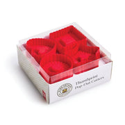 HIC - Harold Import Co. - King Arthur Thumbprint Cookie Cutters 4-Piece Set featuring heart, star, square, and round shapes, ideal for making filled thumbprint cookies.