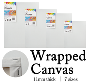 Angels Craft - Canvas - Wrapped, 1-ct, 11x14 inches; suitable for acrylic/oil paints, stapled wood frame, 100% unbleached cotton, acid-free, individually wrapped.