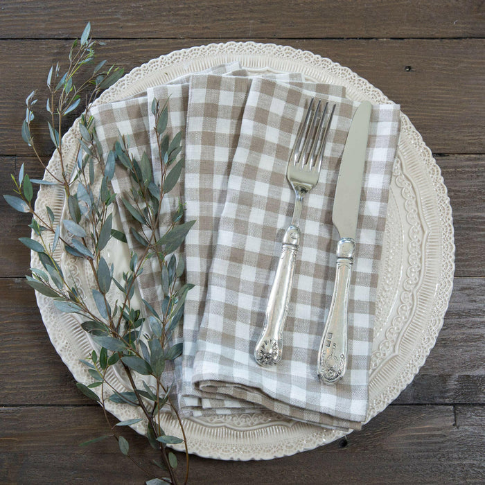 Crown Linen Designs | Washed Linen Napkin Sets.