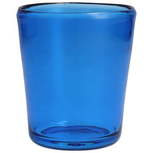 Fortessa Veranda Double Old Fashioned Sky Blue 14oz Tumbler, showcasing a sleek design ideal for outdoor use, crafted from durable, shatter-resistant plastic.