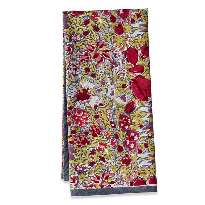 Couleur Nature | Jardin Tea Towels, Red & Grey, Set of 3