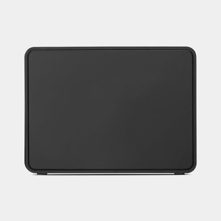 Brabantia USA Inc | Fall Front Bread Box Matt Steel, a sleek, space-saving solution with a flat top for canisters and wall-mounting capability, perfect for keeping bread fresh.