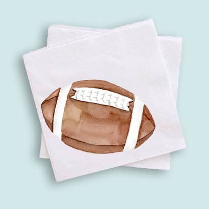 Grace Langdon Art | Football Cocktail Napkins