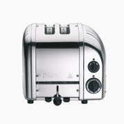 Dualit | 2 Slice Classic Toaster, Polished: Stainless-steel, manual lever, browning-control dials, durable, replaceable parts, energy-saving slot selector. Ideal for lasting kitchen use.