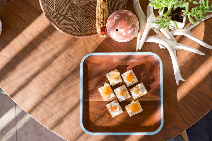 RedCamper - Colo. Whiskey Peach Deliciousness Preserves, 9 oz jar, featuring organic peaches, Laws Whiskey, and Madagascar vanilla, ideal for cheeseboards, pairs well with blue cheese and more.