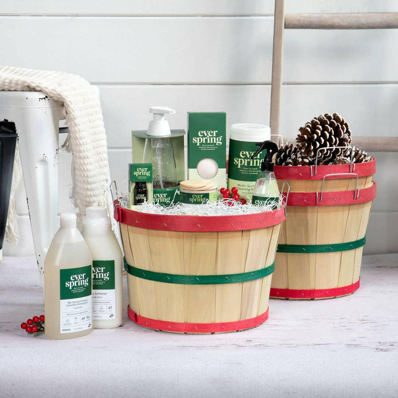 1/2 Bushel - Nat W/Red/Green Bands.