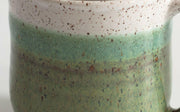RachaelPots | Jumbo Mug - Nude-Light Blue, hand-thrown with a unique thumb rest, ideal for coffee or soup, crafted individually in Brooklyn.