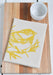 Hearth and Harrow - Organic Cotton Chickadee Tea Towel in Mustard Yellow - Bird.