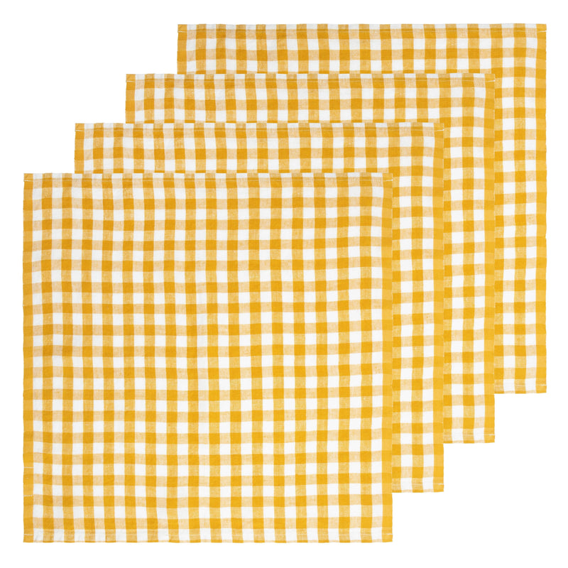 Couleur Nature | Picnic Napkin, Mustard, Set of 4
