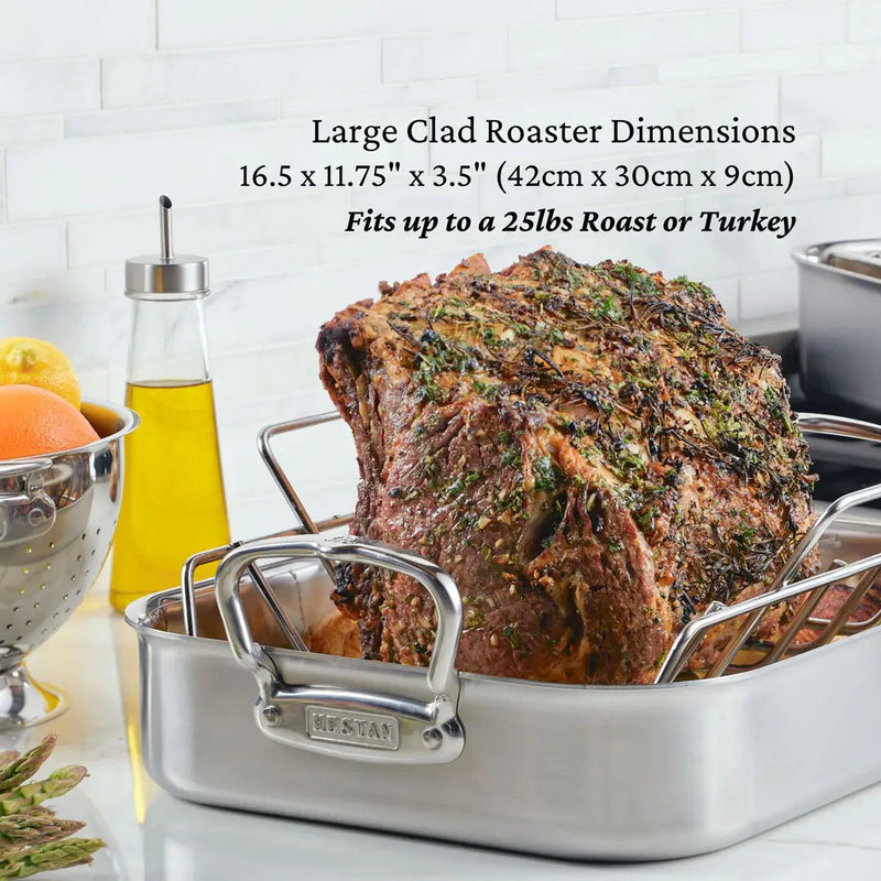 Hestan | Classic Roaster with Rack, 16.5 inches