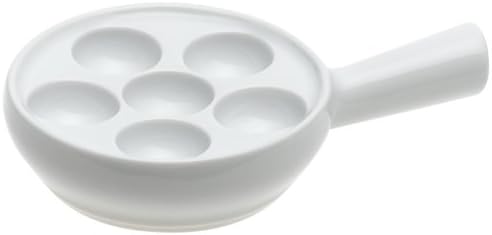 Pillivuyt | Escargot Dish featuring six indents for escargot, showcasing classic French design in high-quality porcelain, ideal for maintaining heat.