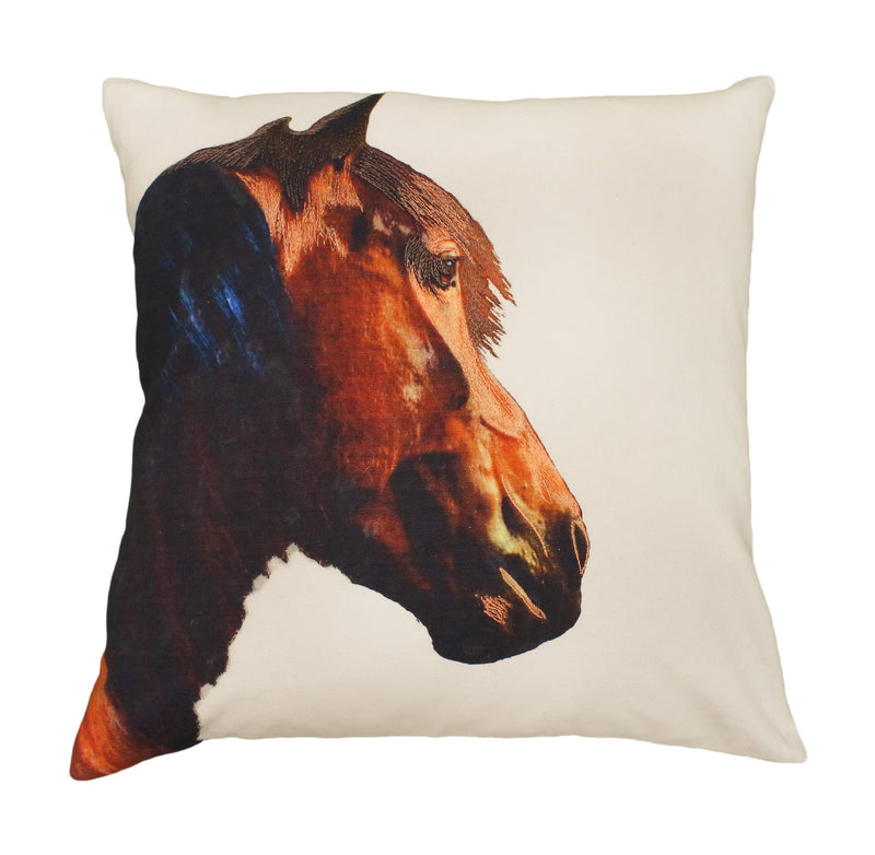 Eric & Christopher | Horse with Wreath 16 x 16 Pillow