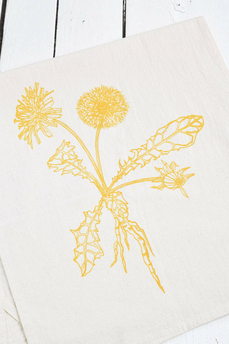 Hearth and Harrow | Dandelion Kitchen Tea Towel.