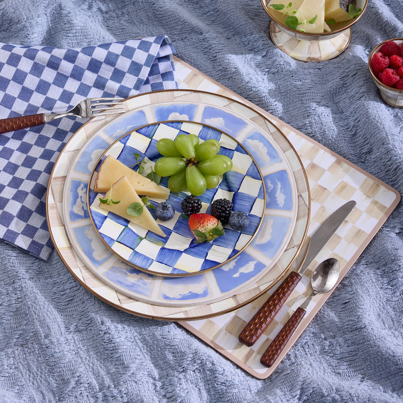 MacKenzie Childs | Mocha Check Butter Box