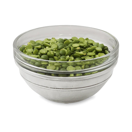 Match | Condiment Uno Set, with Lid, showcasing a glass-and-metal bowl filled with dried green split peas, ideal for enhancing kitchen organization and presentation.