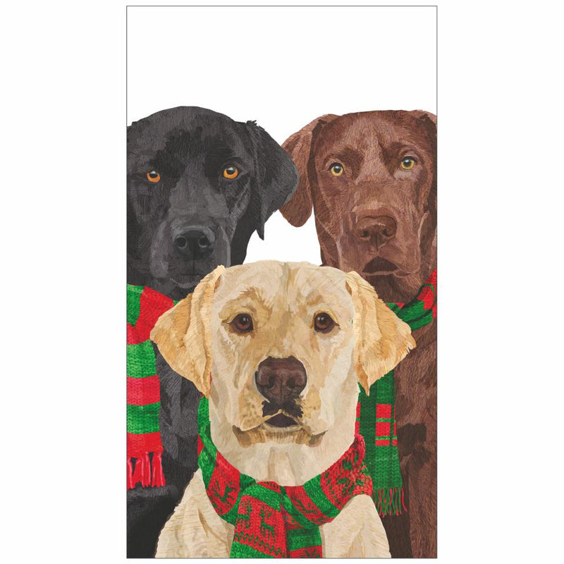 Paperproducts Design | Guest Towel- Merry Labradores
