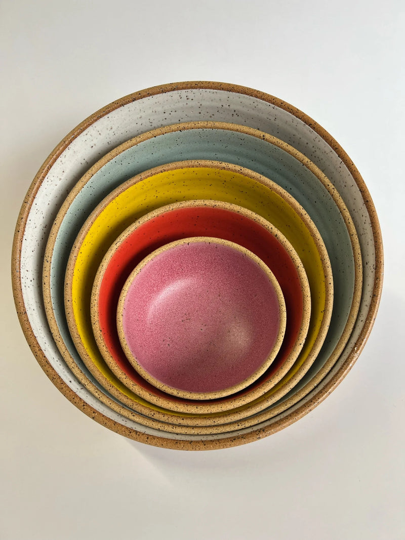 RachaelPots | Set of Five Nesting Bowls, Robin's Egg Blue